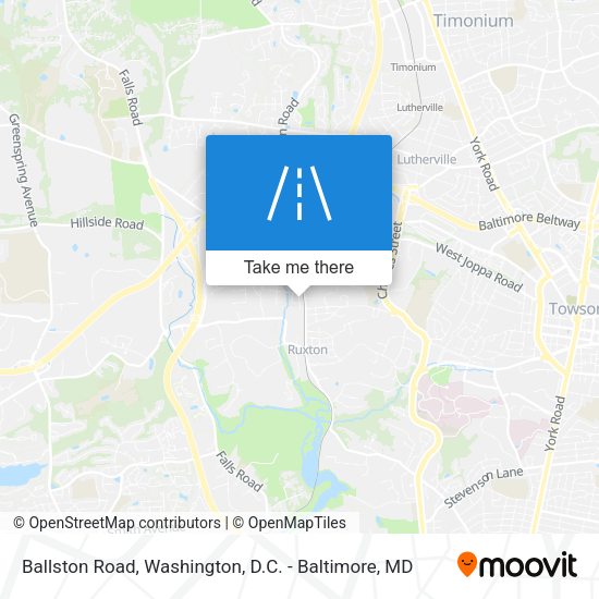 Ballston Road map
