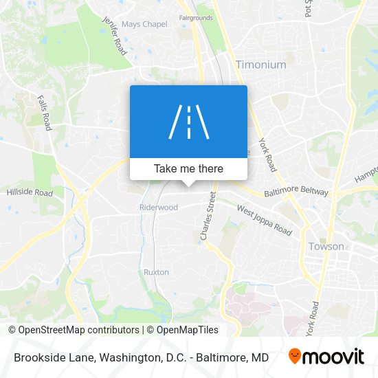 Brookside Lane map