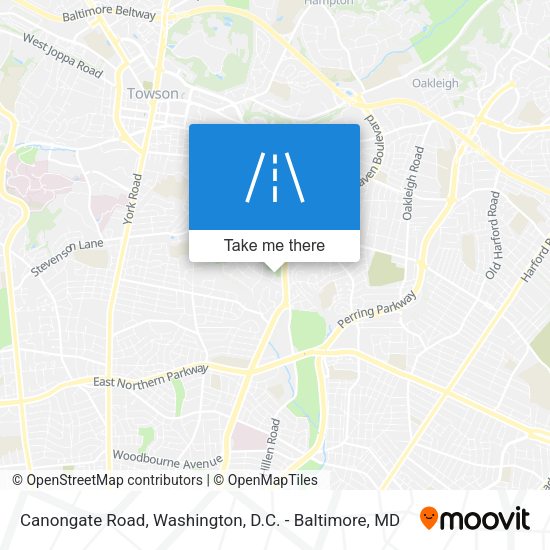 Mapa de Canongate Road