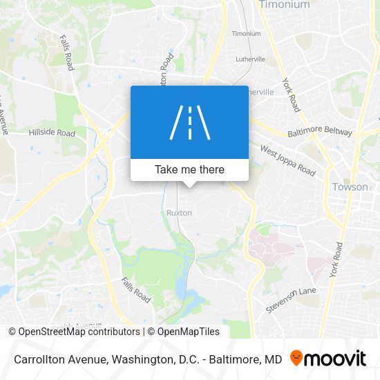 Carrollton Avenue map