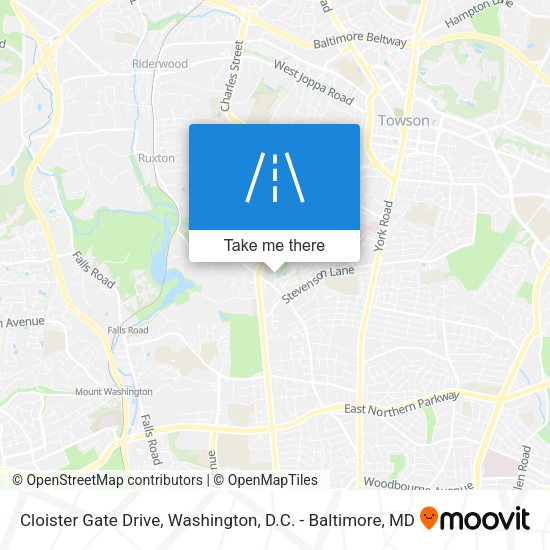 Cloister Gate Drive map