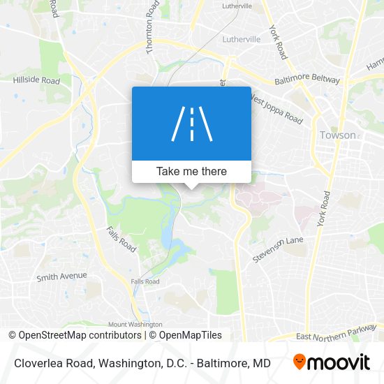 Cloverlea Road map