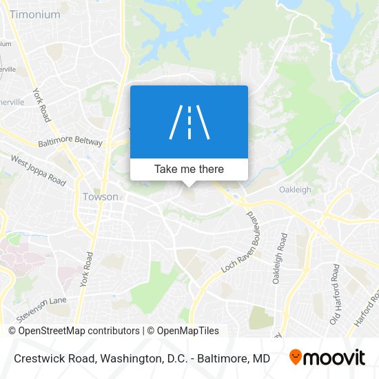 Crestwick Road map