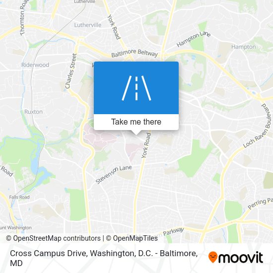 Cross Campus Drive map