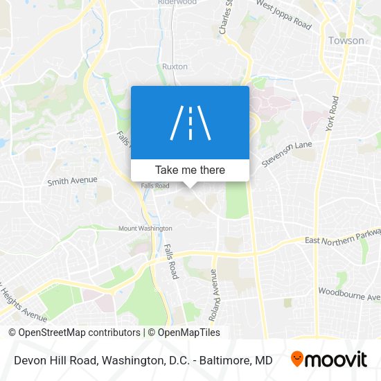 Devon Hill Road map
