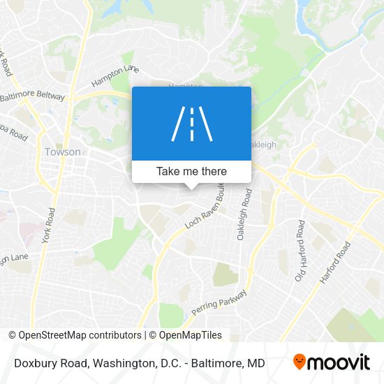 Doxbury Road map