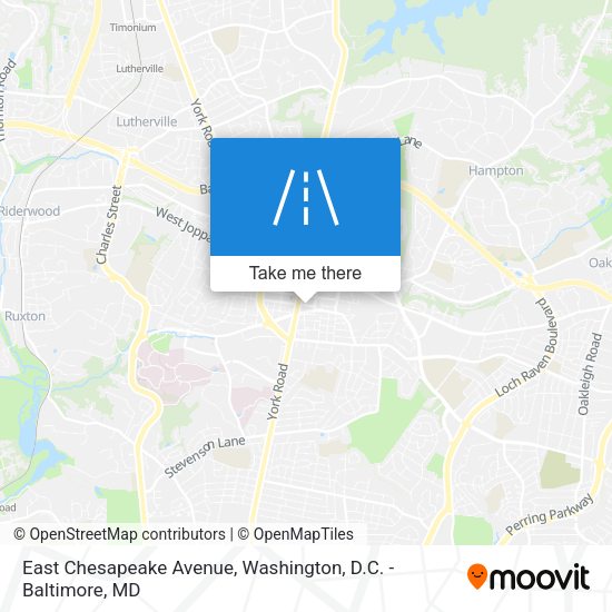 East Chesapeake Avenue map