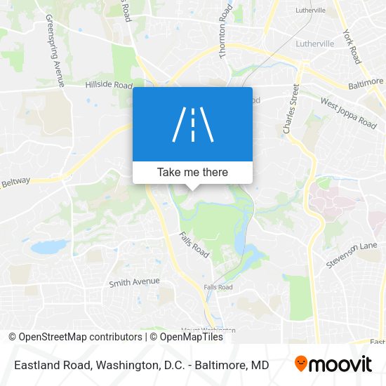 Mapa de Eastland Road