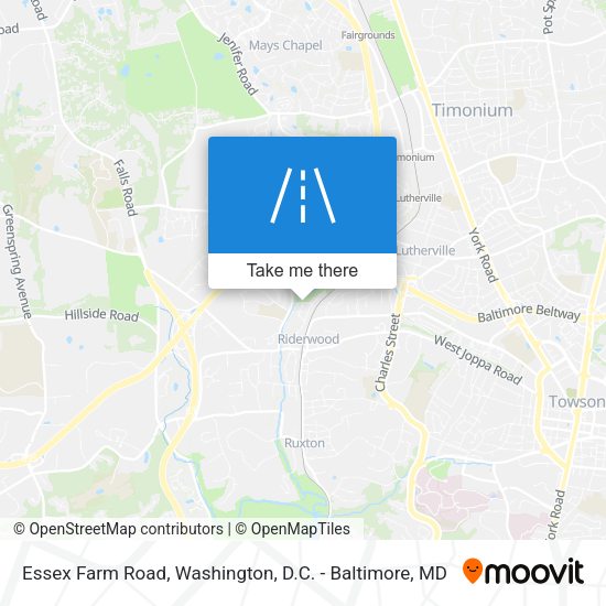 Essex Farm Road map