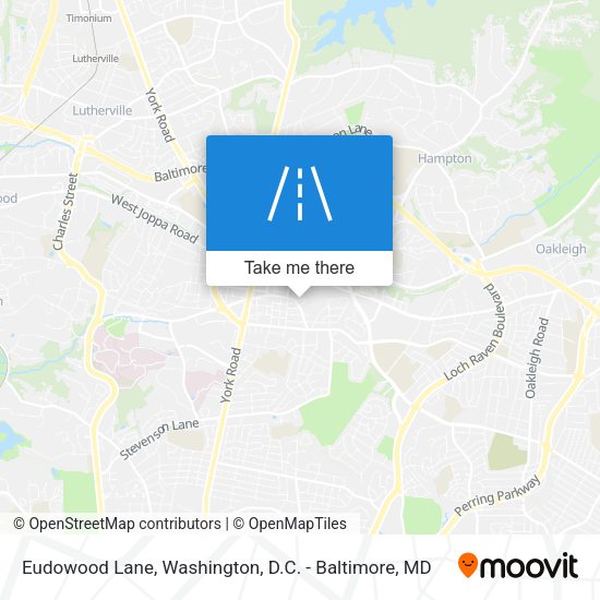 Eudowood Lane map