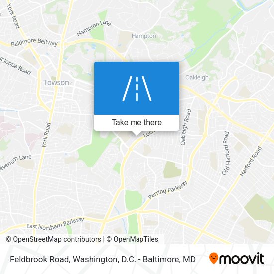 Feldbrook Road map