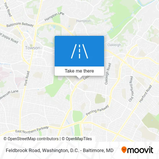 Feldbrook Road map