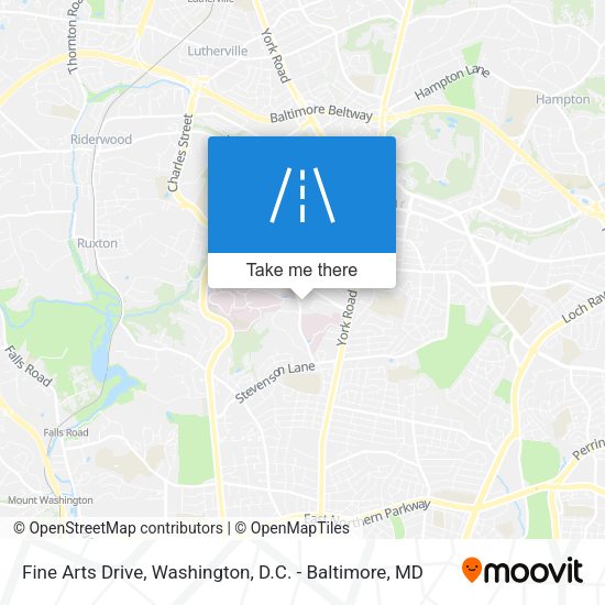 Fine Arts Drive map