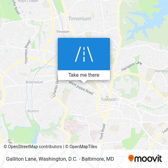 Galliton Lane map