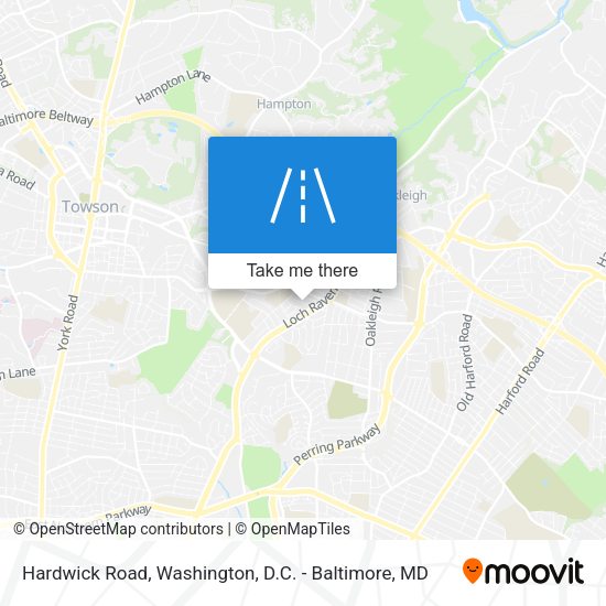Hardwick Road map