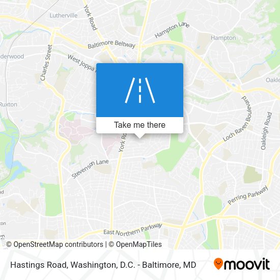Hastings Road map