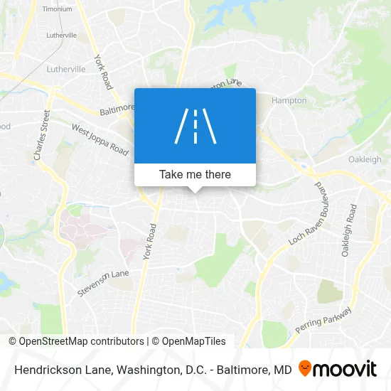Hendrickson Lane map
