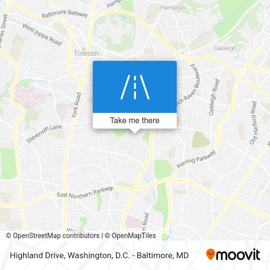 Highland Drive map