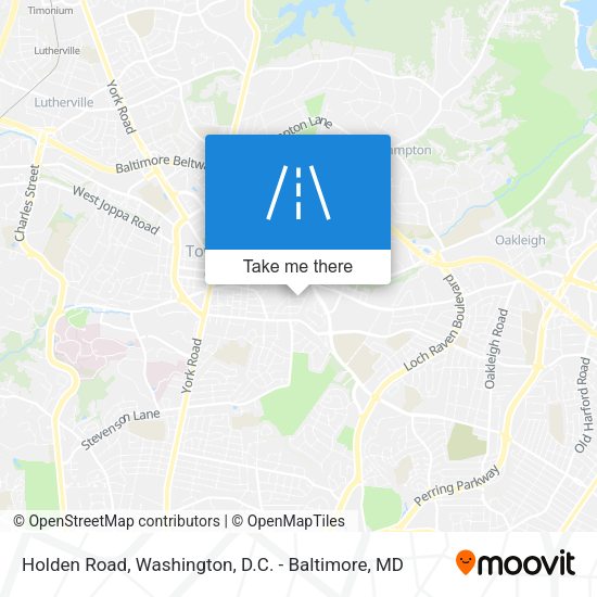 Holden Road map