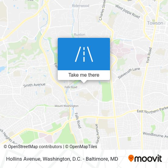 Hollins Avenue map