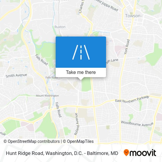 Hunt Ridge Road map