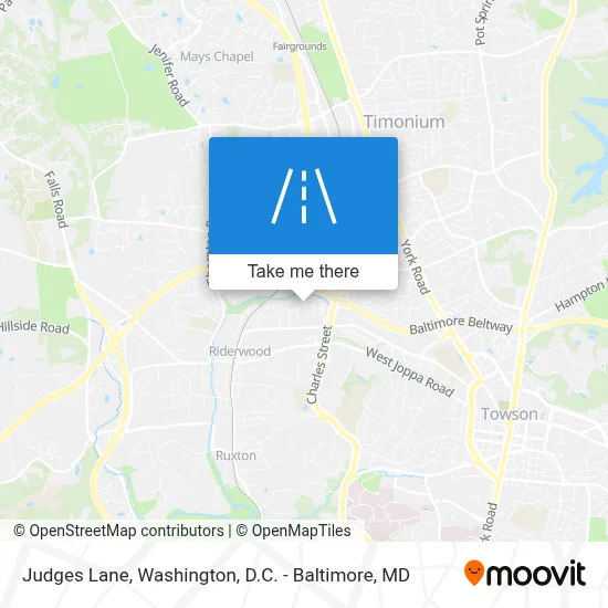 Judges Lane map