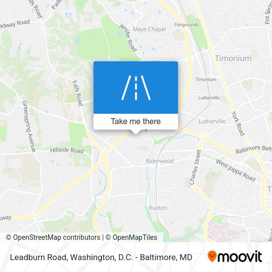 Leadburn Road map