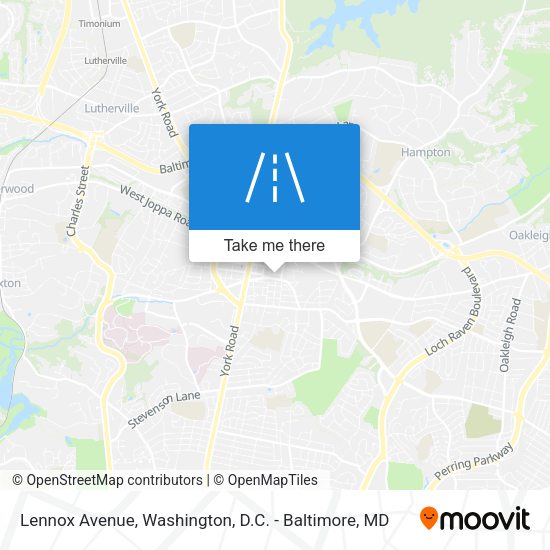 Lennox Avenue map