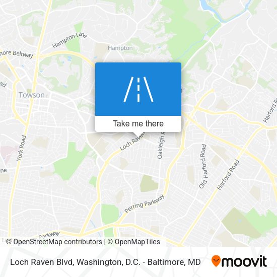 Mapa de Loch Raven Blvd