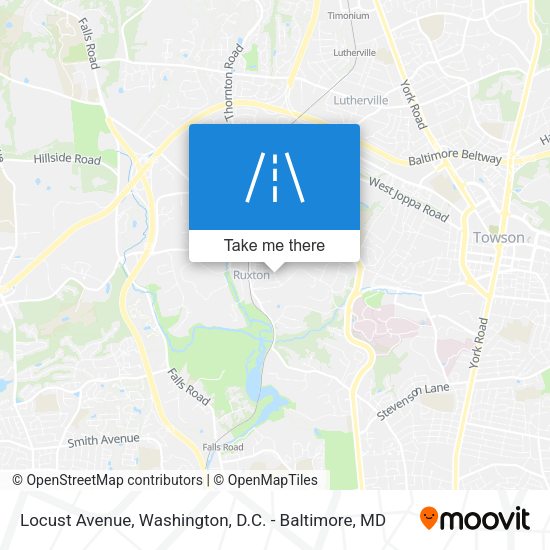 Locust Avenue map