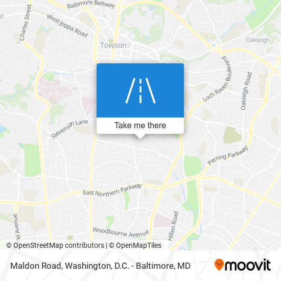 Maldon Road map