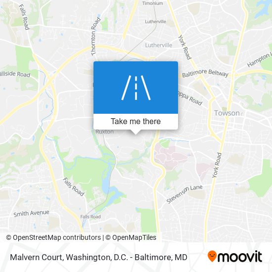 Malvern Court map