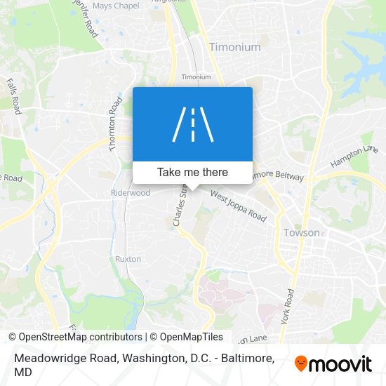 Meadowridge Road map
