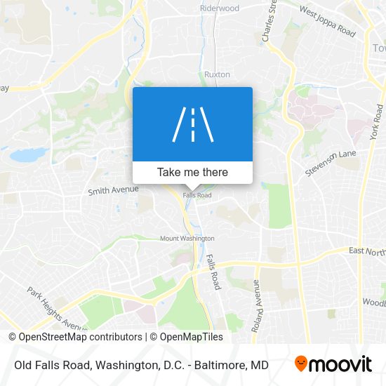 Old Falls Road map