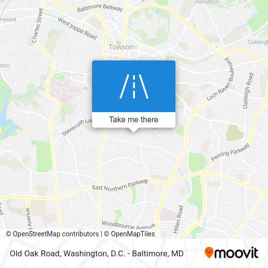 Mapa de Old Oak Road