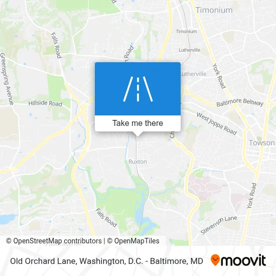 Old Orchard Lane map