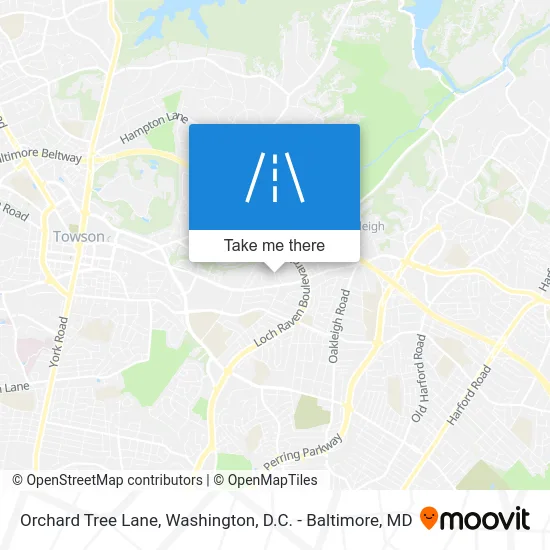 Orchard Tree Lane map