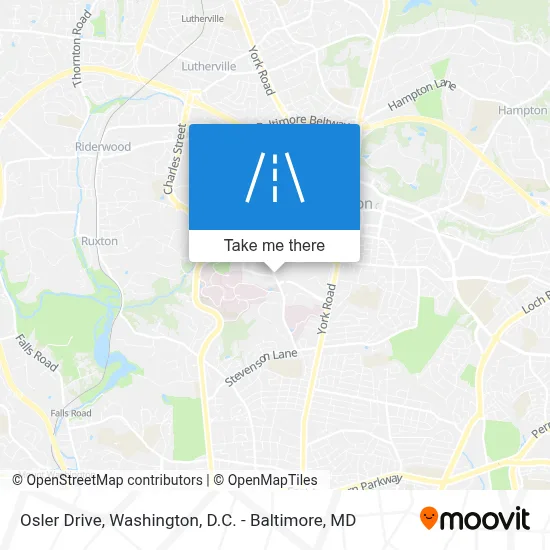 Osler Drive map