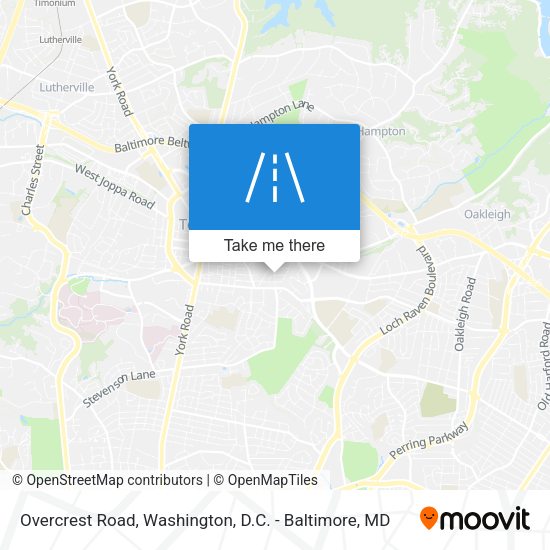 Overcrest Road map