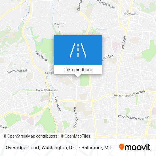 Mapa de Overridge Court