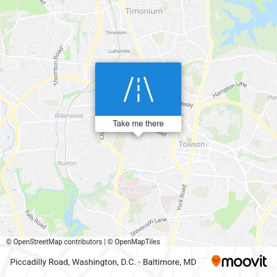 Piccadilly Road map