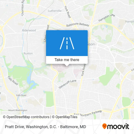 Pratt Drive map