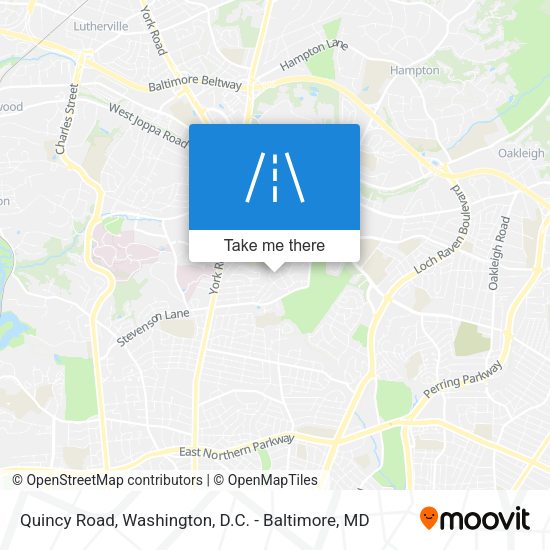 Quincy Road map