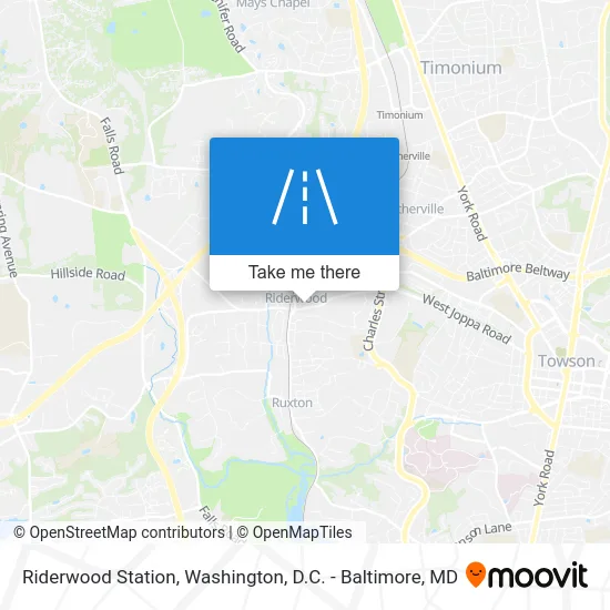 Riderwood Station map