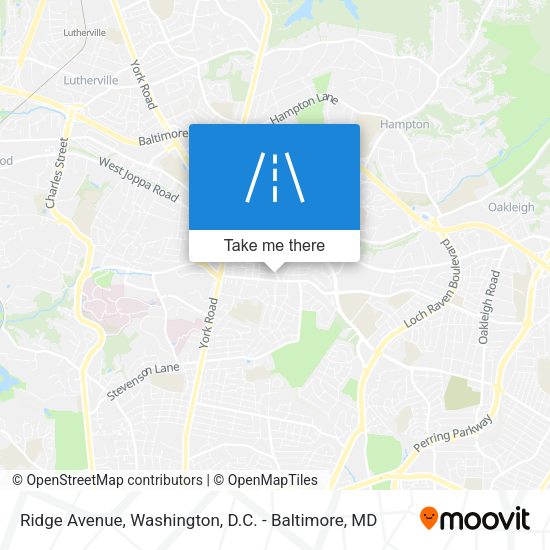 Ridge Avenue map