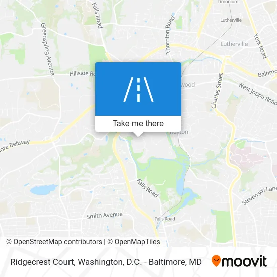 Ridgecrest Court map