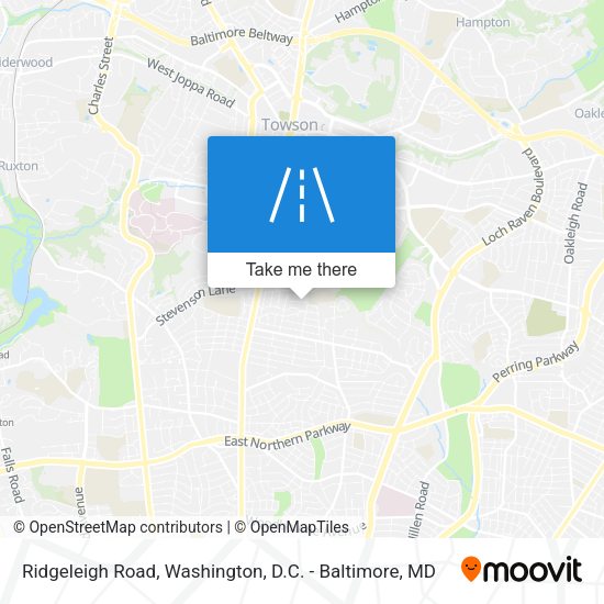 Ridgeleigh Road map