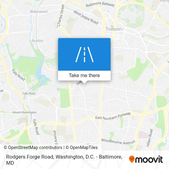 Rodgers Forge Road map