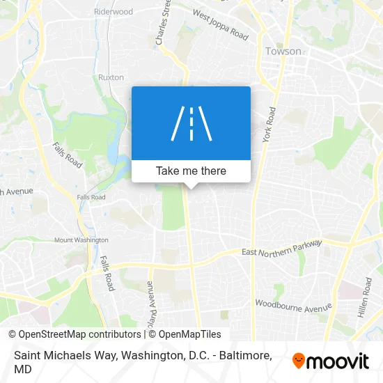 Saint Michaels Way map
