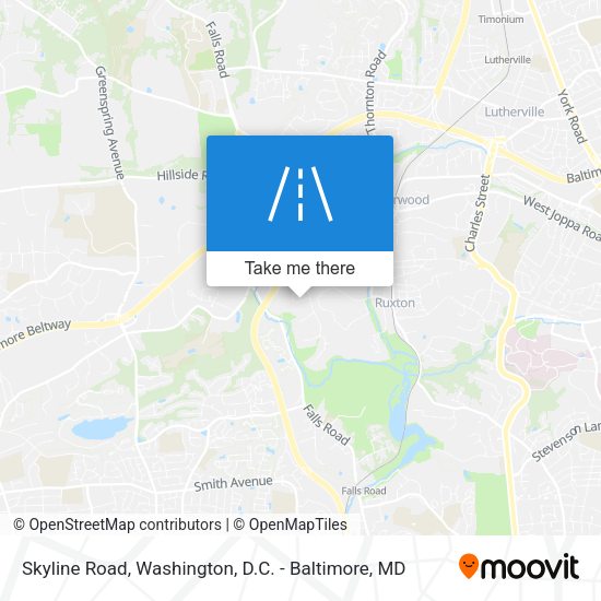 Mapa de Skyline Road